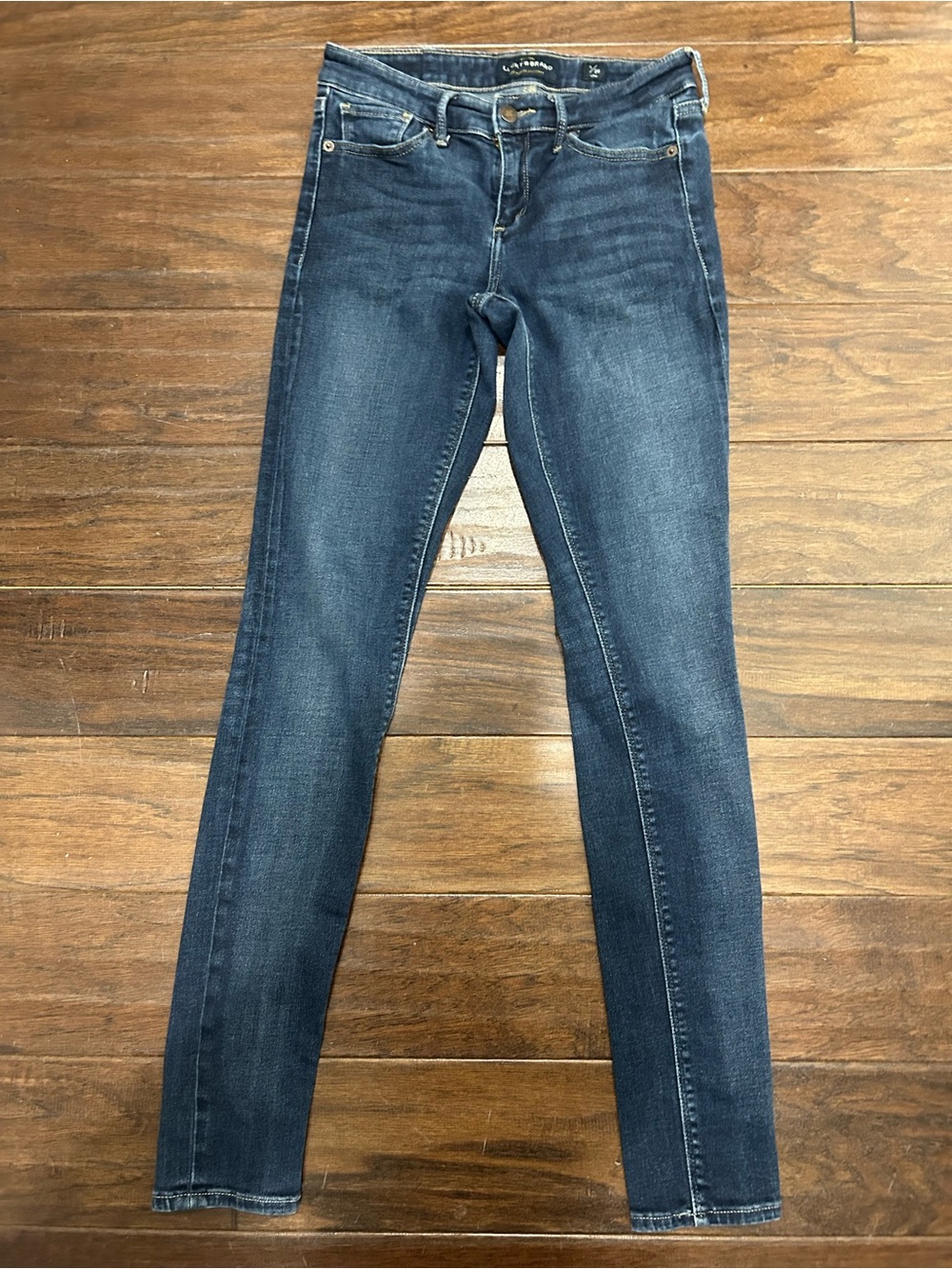 Lucky Brand Indigo Skinny Jeans with Subtle Fading